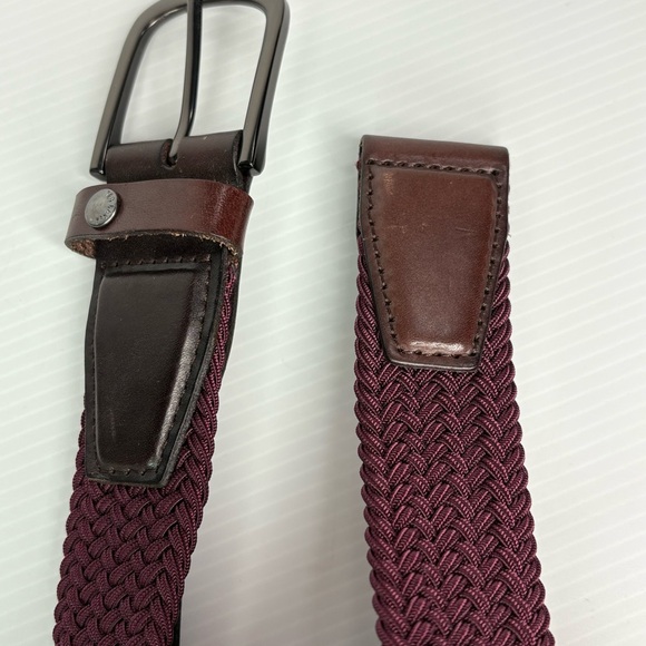 Ted Baker Burgundy and Brown Men's Belt - Picture 6 of 9